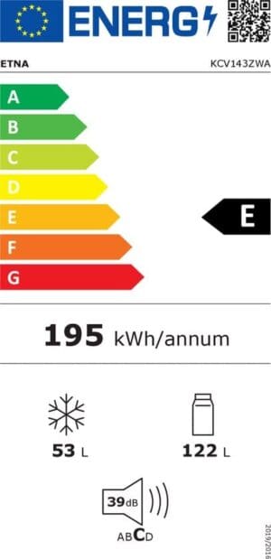 ETNA KCV143ZWA - Koel-vriescombinatie - Afbeelding 3