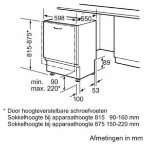 SMV53M70EU BOSCH Volledig geintegreerde vaatwasser - Afbeelding 3