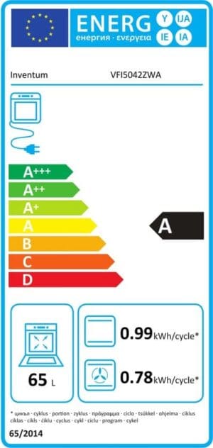Inventum VFI5042ZWA - Vrijstaand inductie fornuis - Afbeelding 3