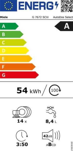 Miele G 7672 SC Vi - Inbouwvaatwasser - Afbeelding 3