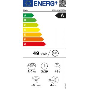 Miele WSD164 WCS - Wasmachine - Wit - 9kg - Energielabel A - Afbeelding 4