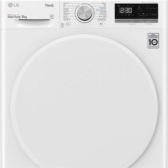 LG | RH80V5AV0N | warmtepomdroger | 8 kg | A++ - Afbeelding 7