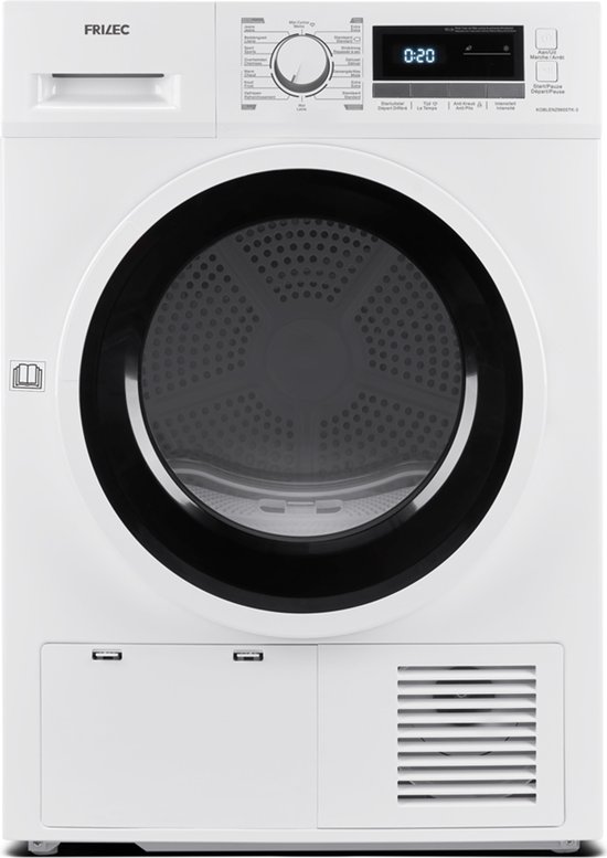 Frilec KOBLENZ8600TK - Condensdroger - Wit - 8kg Laadvermogen - Wit