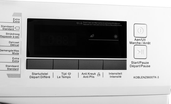 Frilec KOBLENZ8600TK - Condensdroger - Wit - 8kg Laadvermogen - Wit - Afbeelding 4