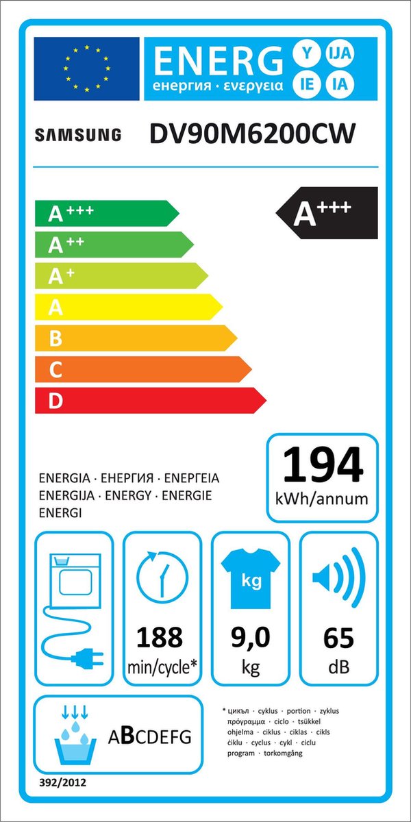 Samsung DV90M6200CW/EN - Warmtepompdroger - Afbeelding 3