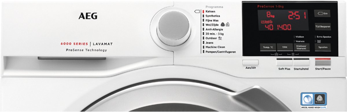 AEG L6FB84GS - Wasmachine 8 kg A+++ - Afbeelding 7