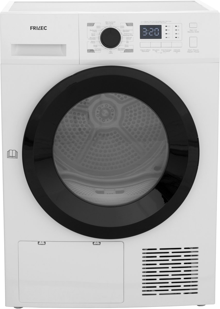 Frilec KOBLENZ8882TWP-030 - Warmtepompdroger - Wit - 8kg Laadvermogen - Afbeelding 6