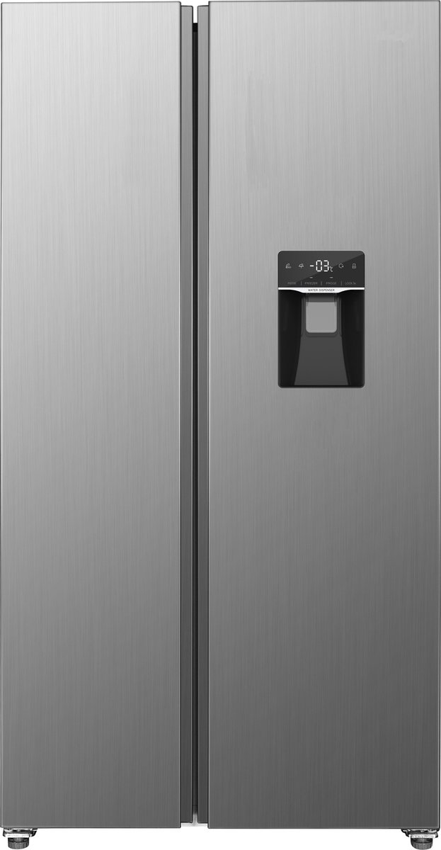 Exquisit SBS146-WS-040ES - Amerikaanse koelkast - Waterdispenser