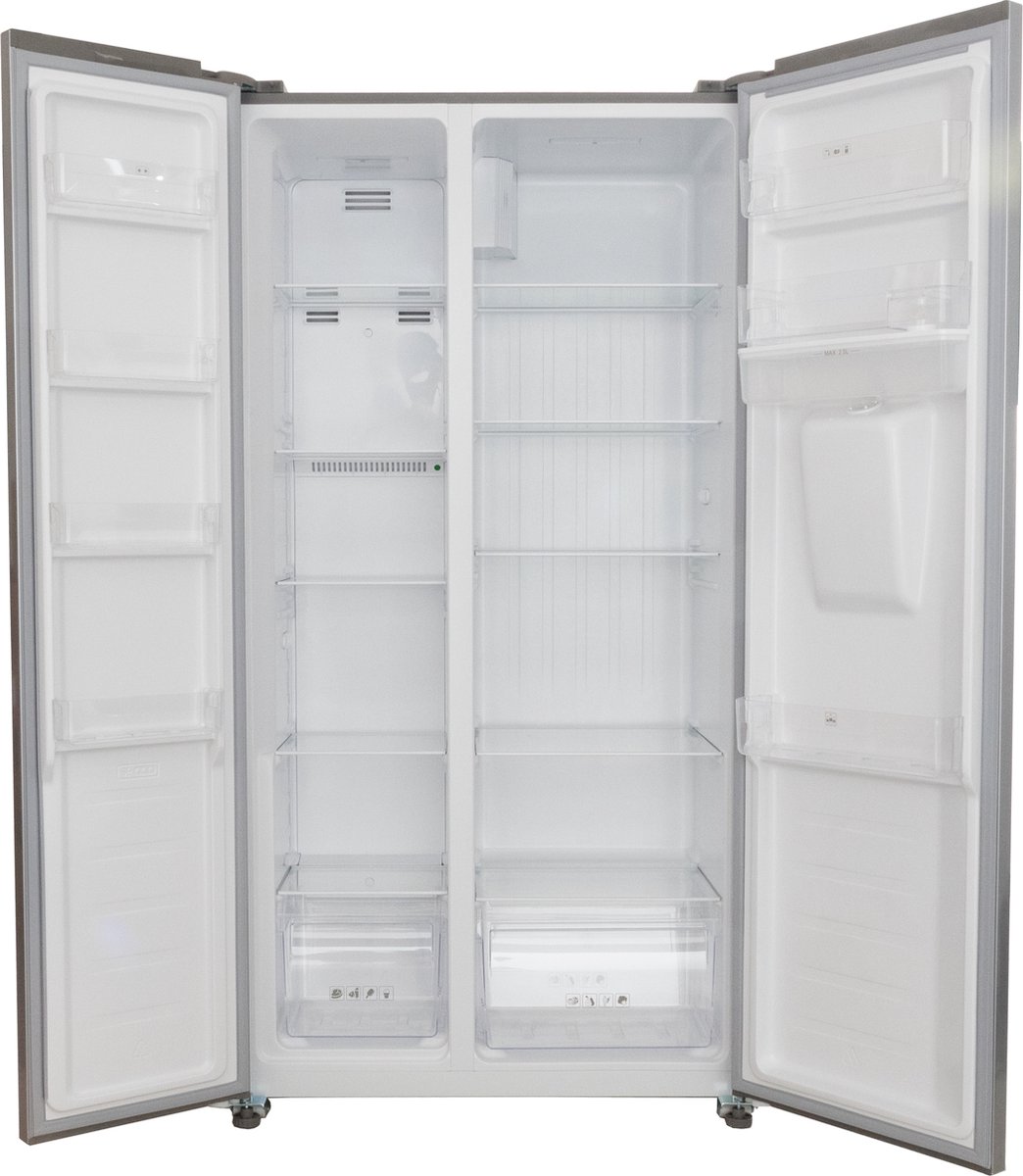 Exquisit SBS146-WS-040ES - Amerikaanse koelkast - Waterdispenser - Afbeelding 4