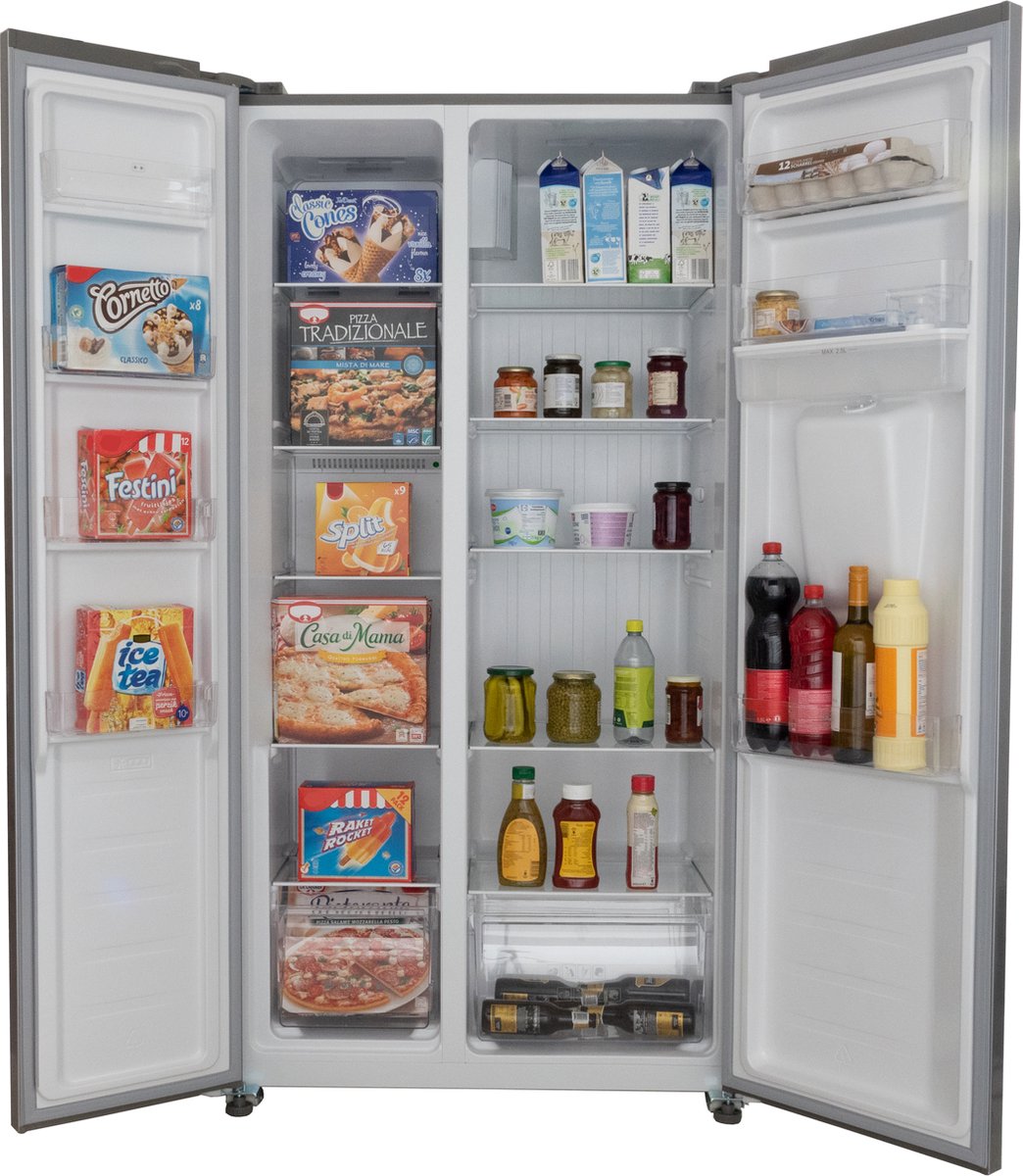 Exquisit SBS146-WS-040ES - Amerikaanse koelkast - Waterdispenser - Afbeelding 7