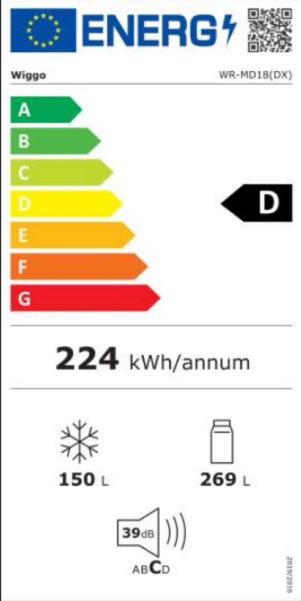 Wiggo WR-MD18(X) - Amerikaanse Koelkast - No Frost - Afbeelding 3