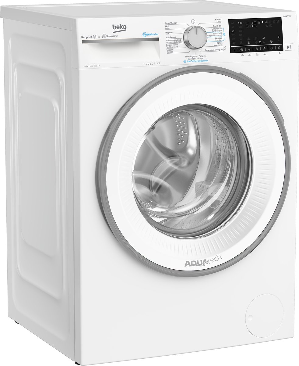 Beko B5WT594189W2 wasmachine Voorbelading 9 kg 1400 RPM Wit - Afbeelding 5