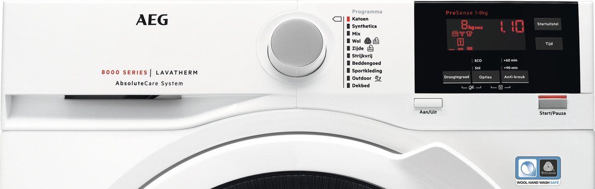 AEG T8DB84GW - 8000 serie - AbsoluteCare - Warmtepompdroger - Afbeelding 4