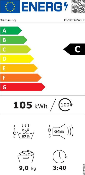 Samsung DV90T6240LE Warmtepompdroger – 9 kg - Afbeelding 7