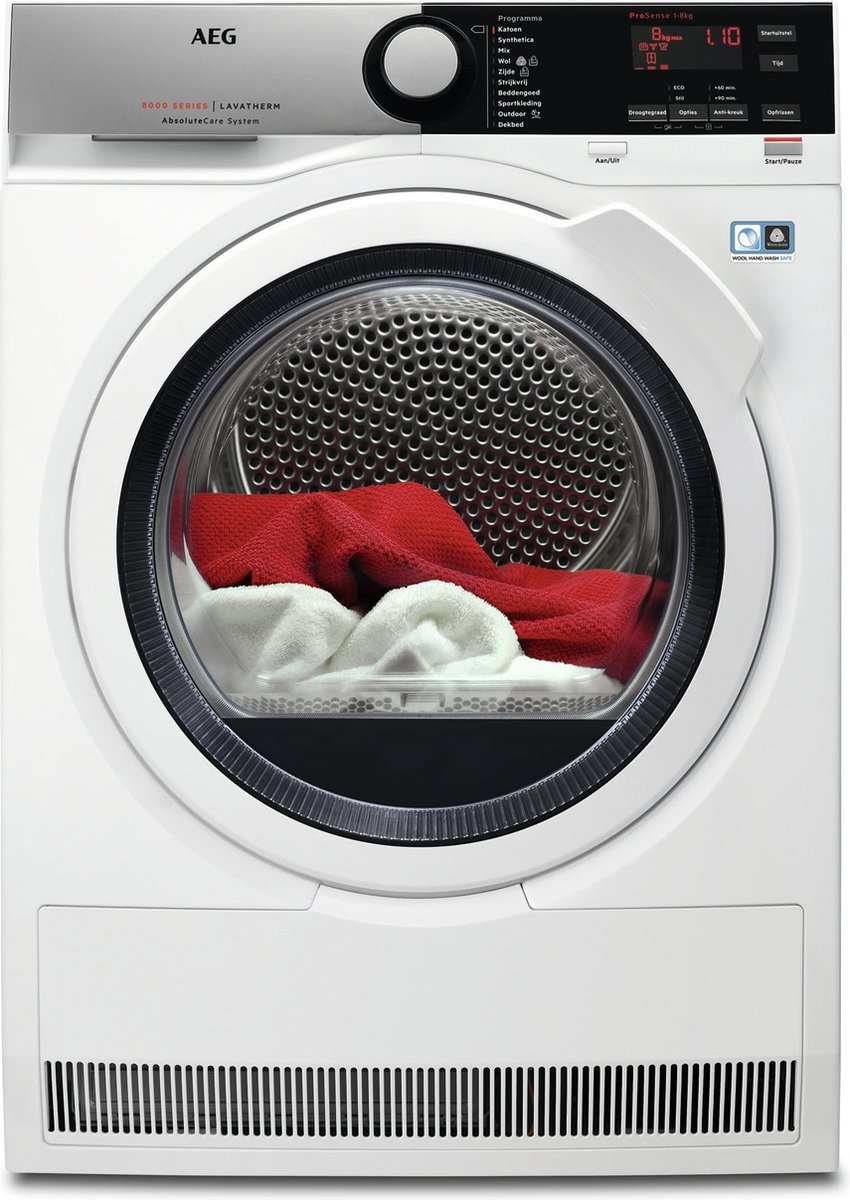 AEG T8DE84EW Warmtepompdroger – 8 kg