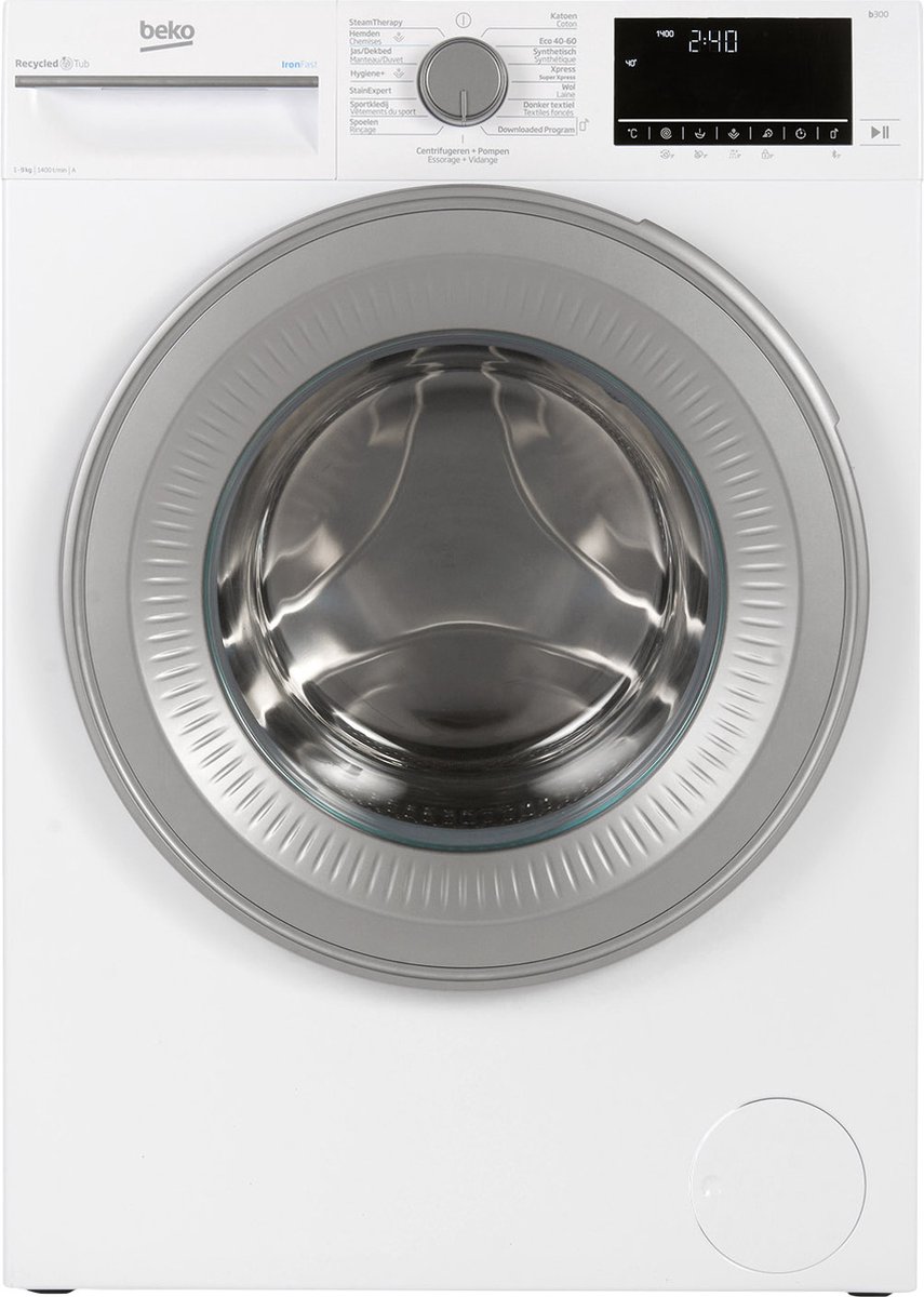Beko B3WT5841WB1 wasmachine 8 kg 1400 RPM wit vrijstaand