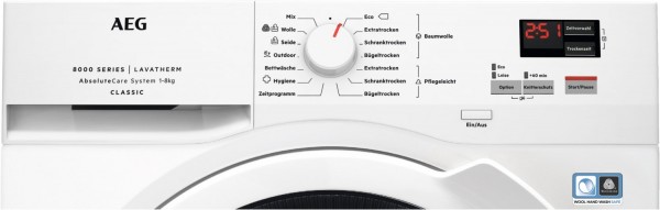 AEG T8DBC40689 warmtepompdroger 8 kg wit