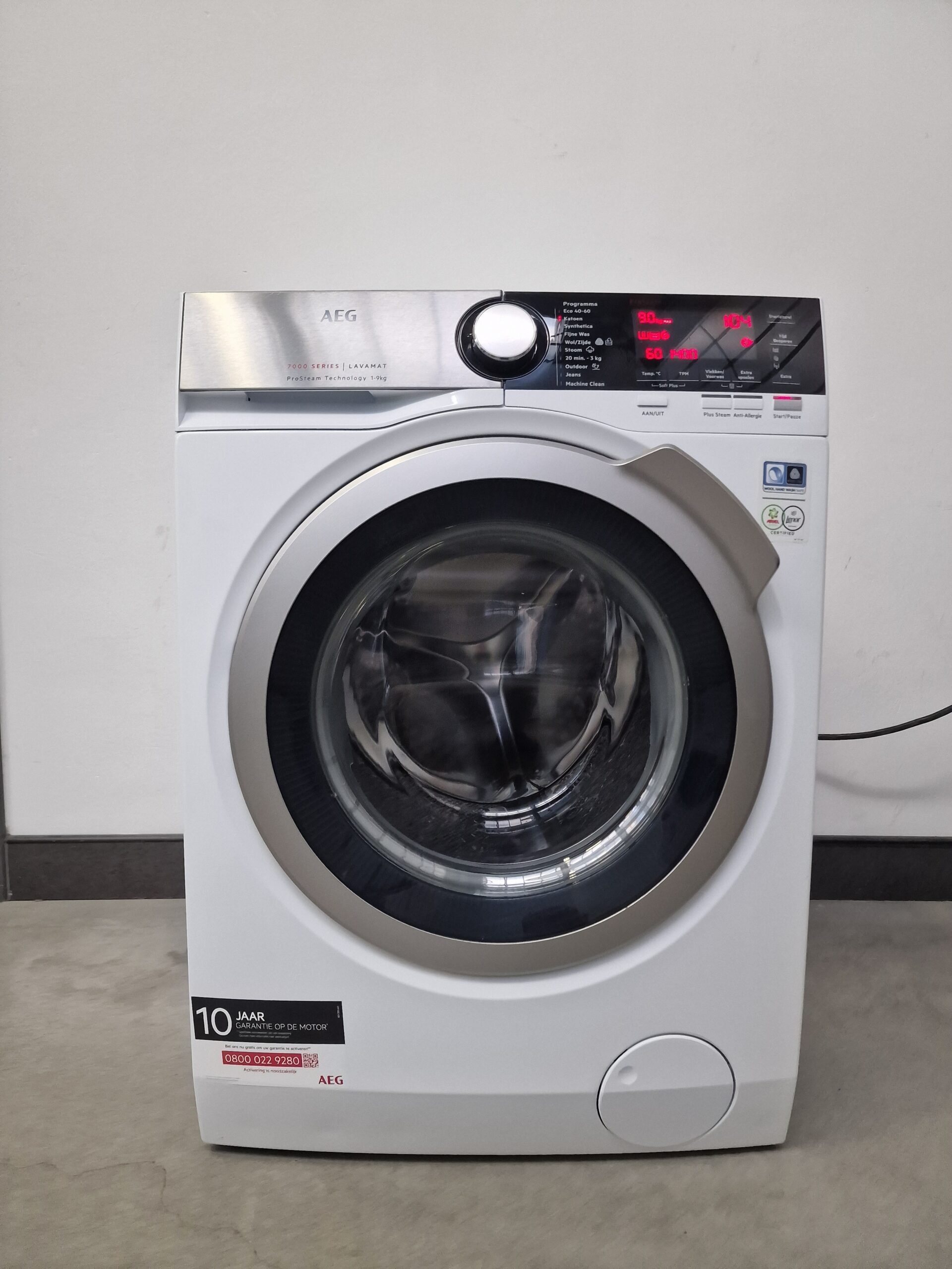 AEG L7FEN94CS wasmachine 9 kg wit