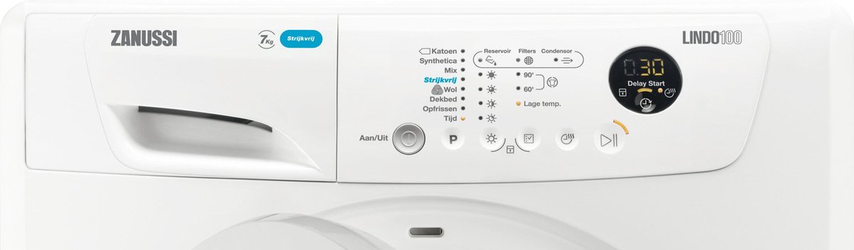 Zanussi ZDP7203P condensdroger 7 kg wit