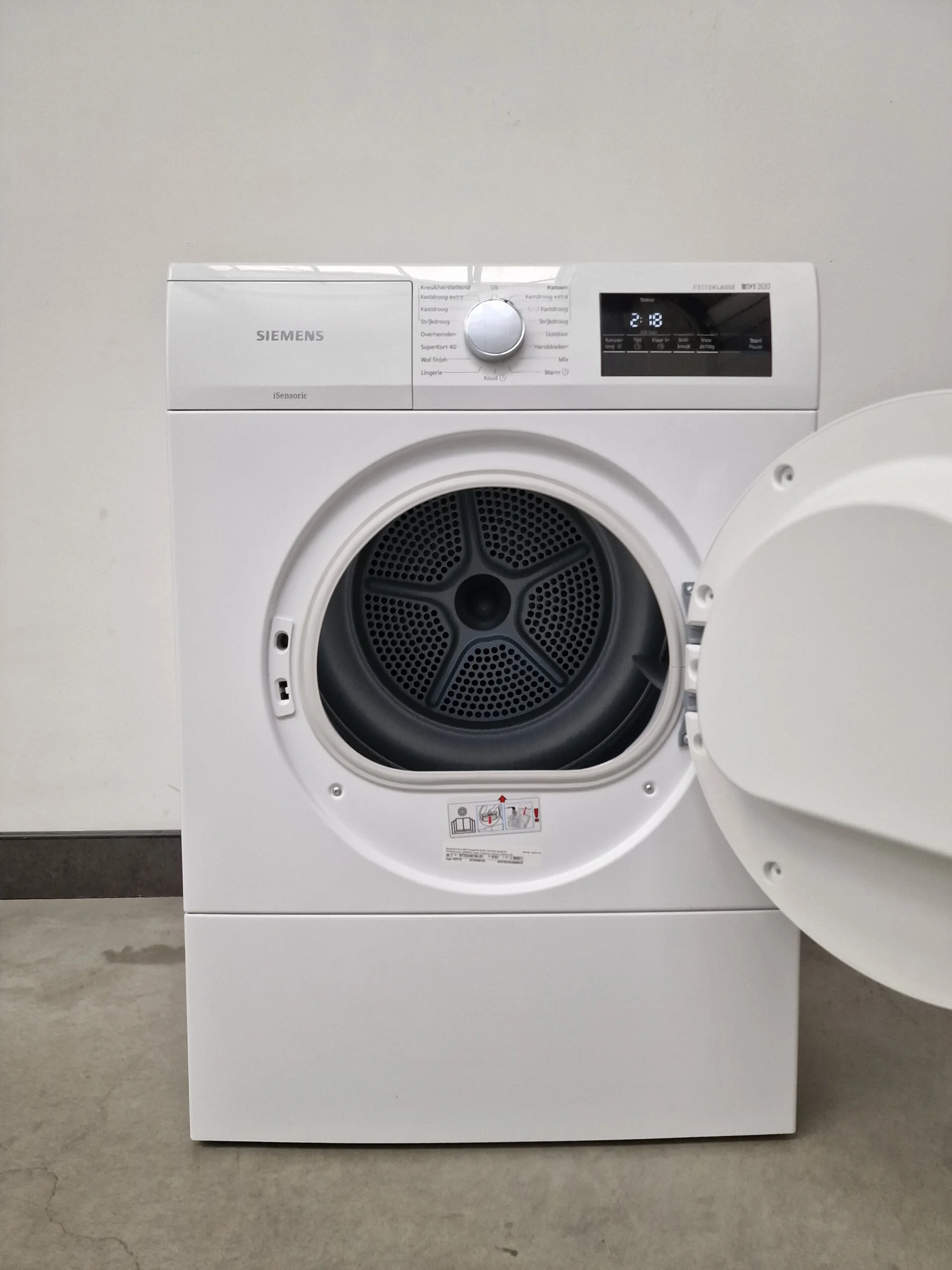 Siemens WT33A901NL afvoerdroger 7 kg wit