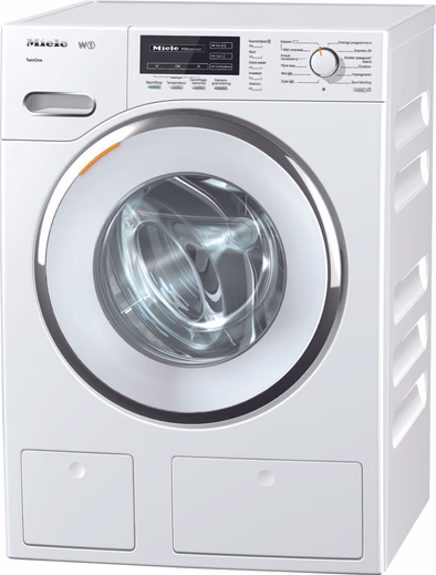 Miele WMG120 WPS TDos wasmachine met TwinDos automatische dosering en 8 kg laadvermogen in lotuswit