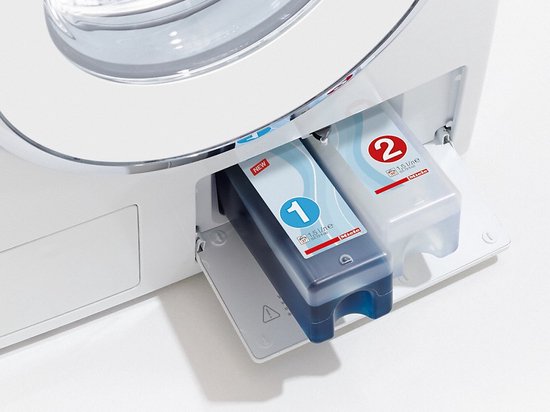 Miele WMG120 WPS TDos wasmachine met TwinDos automatische dosering en 8 kg laadvermogen in lotuswit