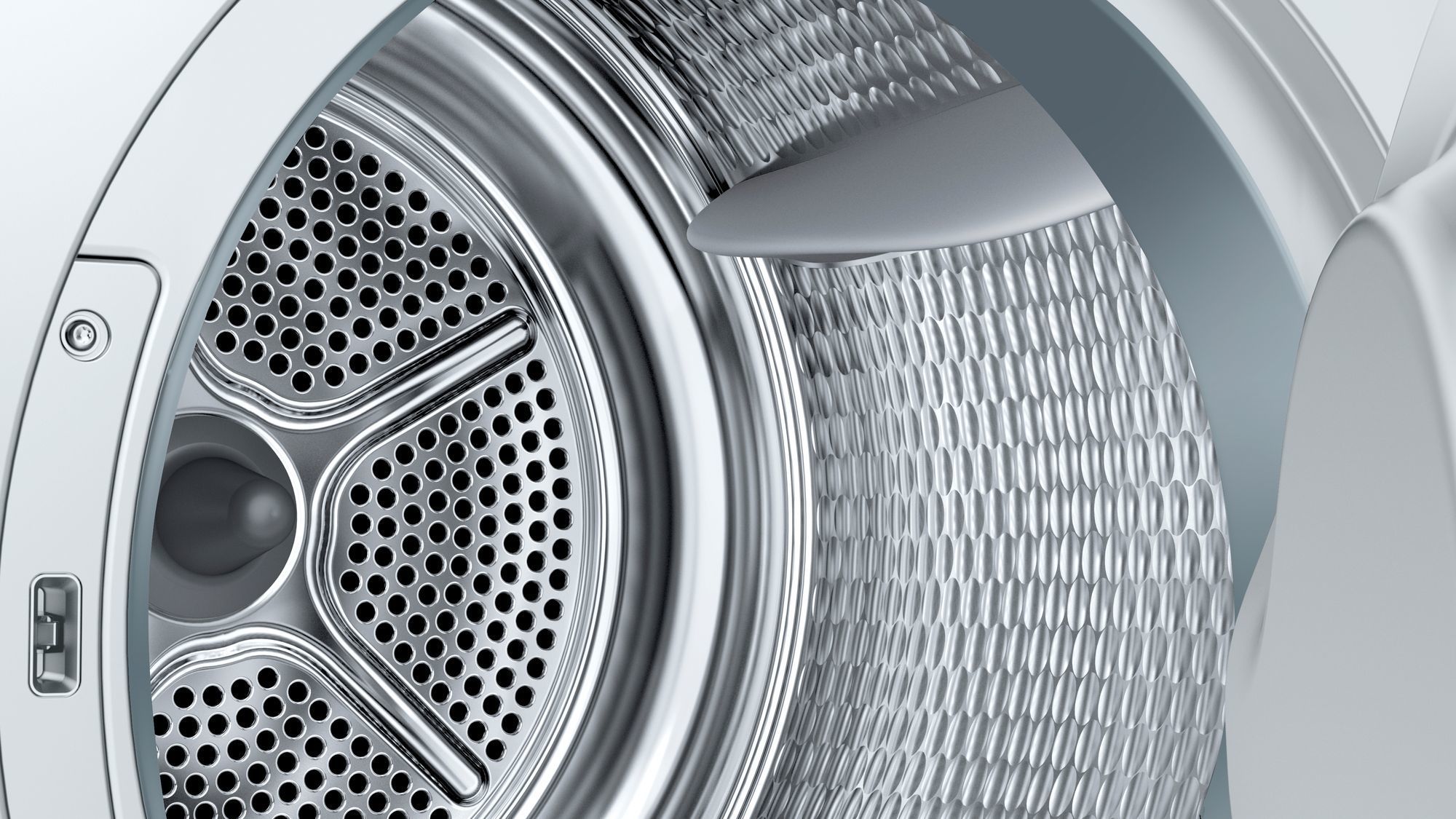 Bosch Serie 4 WTH83V75NL warmtepompdroger met AutoDry sensortechnologie, EasyClean filter en 7 kg laadvermogen in witte uitvoering.