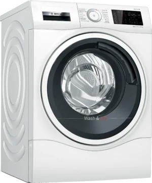 Bosch Serie 6 WDU28512 was-droogcombinatie met AutoDry, Home Connect en 10 kg wascapaciteit plus 6 kg droogcapaciteit in witte uitvoering.