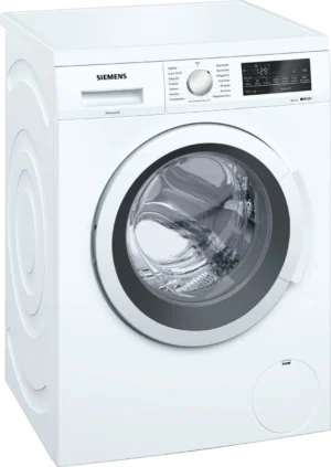 Siemens iQ500 WU14Q470EX wasmachine met speedPack L, iQdrive motor, waterPerfect Plus en 8 kg laadvermogen in witte uitvoering.