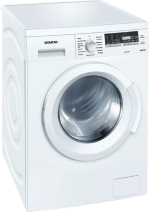 Siemens iQ500 WM14Q49K wasmachine met varioPerfect, iQdrive motor, waterPerfect Plus en 7 kg laadvermogen in witte uitvoering.