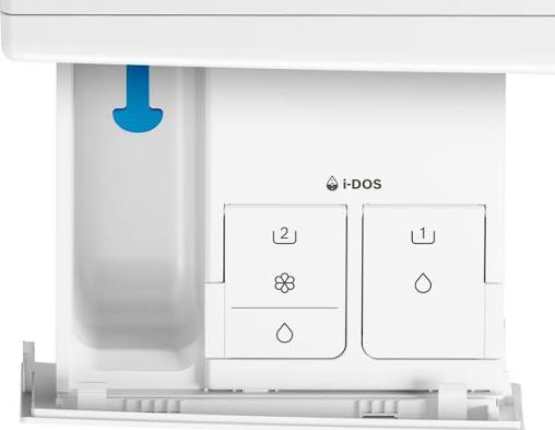 Bosch Serie 8 WAXH2E90NL wasmachine met 10 kg laadvermogen, i-DOS automatische dosering, 4D Wash System, Home Connect en EcoSilence Drive motor in witte uitvoering.