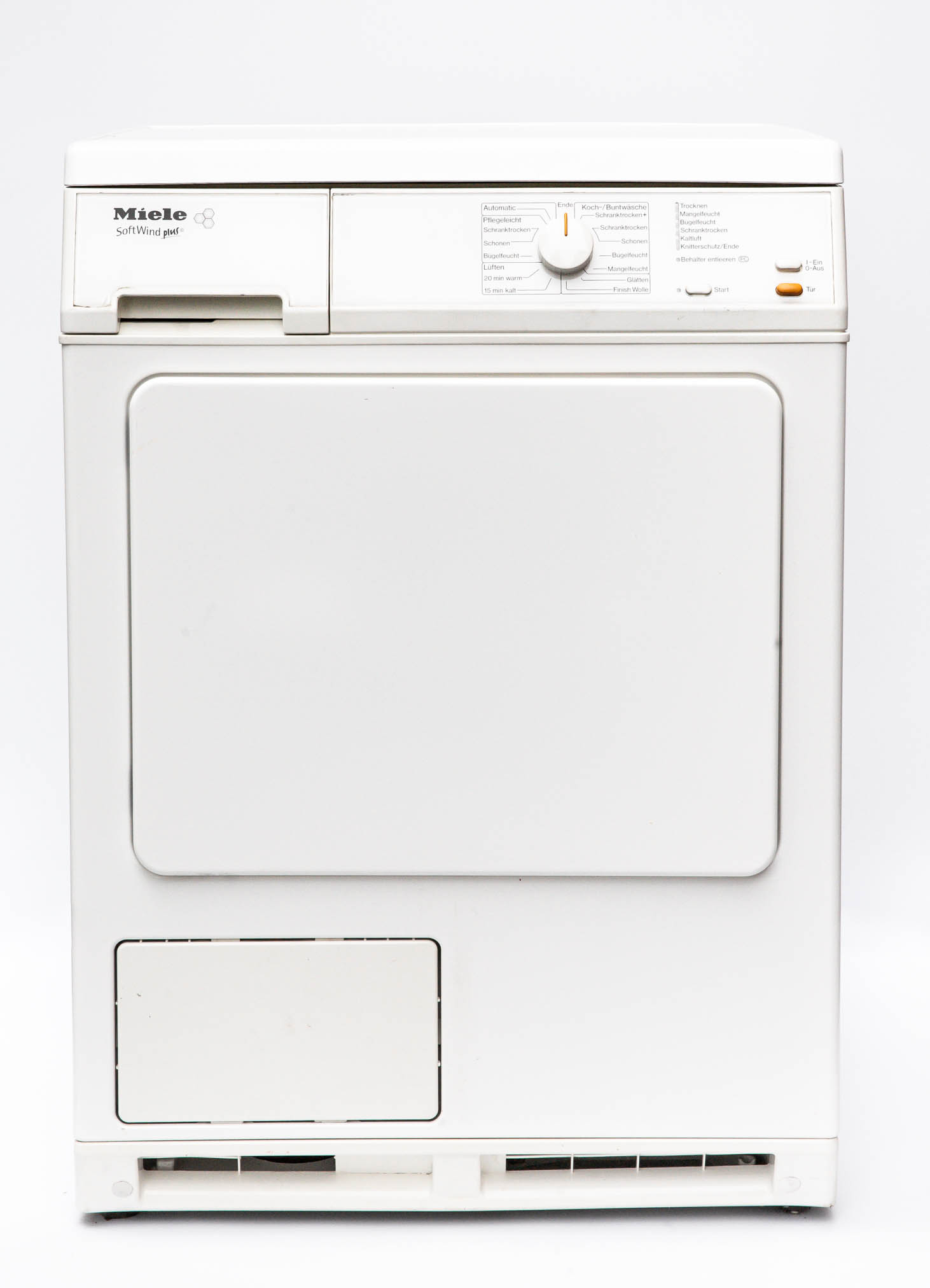 Miele T4263C condensdroger met SoftCare trommel, Sensitive vochtmeting en 6 kg laadvermogen in lotuswitte uitvoering.