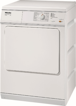 De Miele T8303 luchtafvoerdroger met 7 kg laadvermogen, PerfectDry vochtmeting en SoftCare trommel. Krachtig, betrouwbaar en ideaal voor dagelijks gebruik.