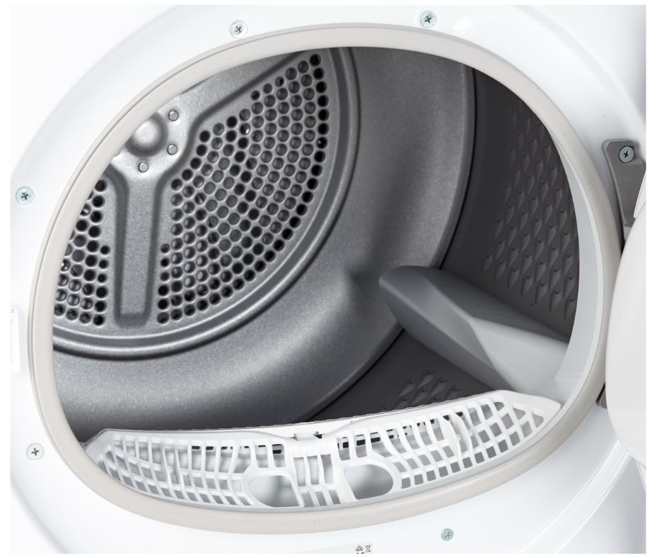 Beko DS7331 PX0 BX warmtepompdroger met EcoGentle™, AquaWave® trommel, automatische vochtmeting en 7 kg laadvermogen in witte uitvoering.