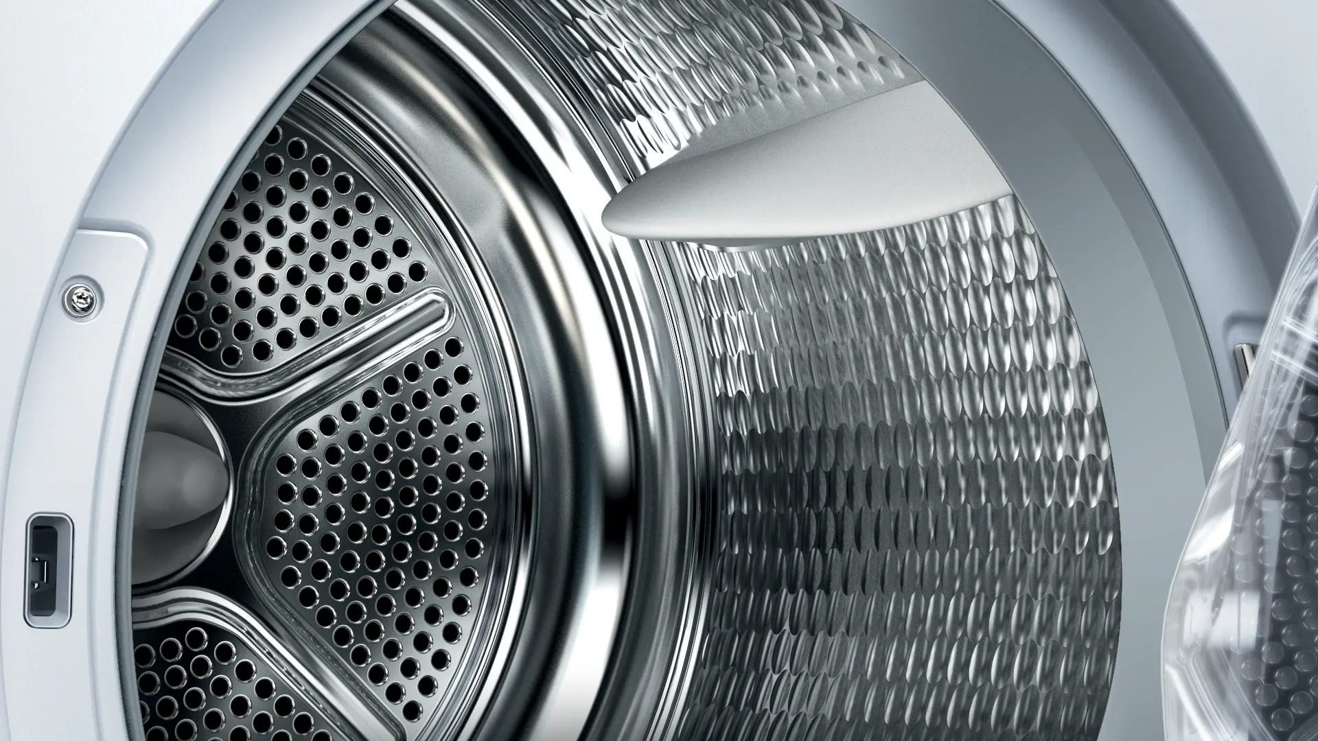 Bosch Serie 4 WTH852V8 warmtepompdroger met AutoDry, SensitiveDrying System, EasyClean-condensor, AntiVibration Design en 8 kg laadvermogen in witte uitvoering.