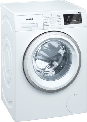 Siemens iQ500 WM14T320NL wasmachine met iQdrive motor, speedPack L, waterPerfect Plus, waveTrommel en 7 kg laadvermogen in witte uitvoering