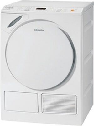 Miele T 9747 WP warmtepompdroger 7 kg met PerfectDry en SoftCare-trommel in witte uitvoering.