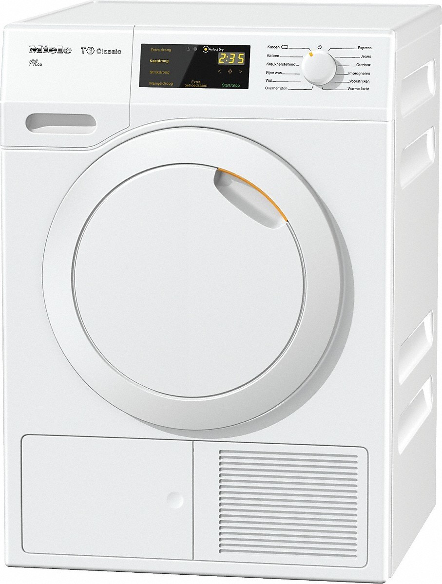 Miele TDB130WP Eco warmtepompdroger 7 kg met PerfectDry en SoftCare-trommel.