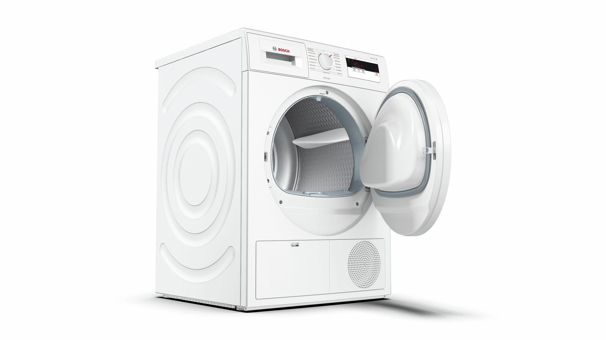 Bosch Serie 4 WTH83081 warmtepompdroger met 7 kg laadvermogen, AutoDry, SensitiveDrying System en EasyClean-filter. Energiezuinig en zorgvuldig drogen.