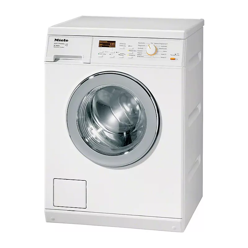 Miele W 3922 WPS Softtronic wasmachine met 6 kg laadvermogen, 1600 toeren, SoftCare-trommel en Waterproof-systeem.