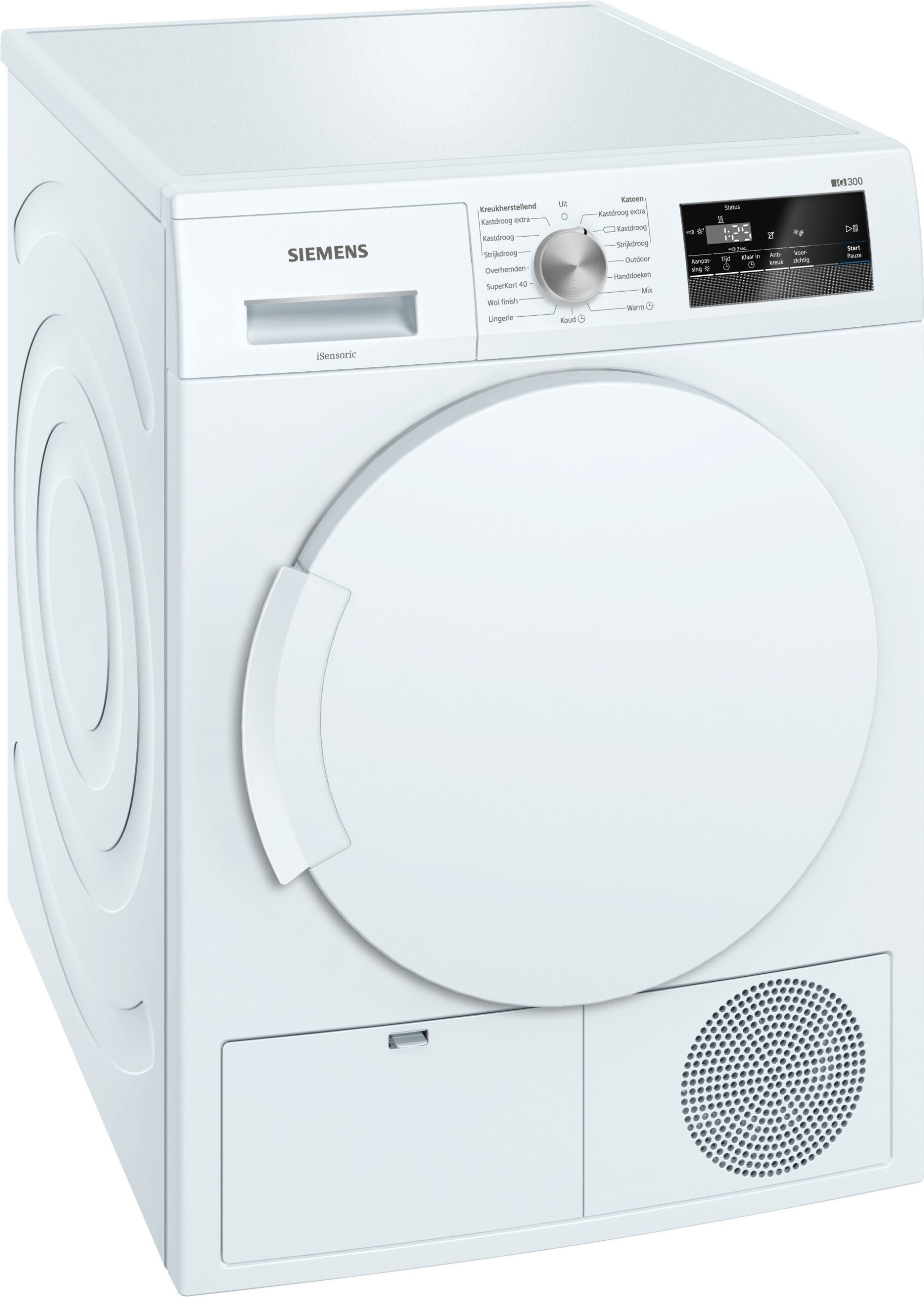 Siemens iQ300 WT43H201NL warmtepompdroger 7 kg met autoDry, softDry-trommelsysteem en easyClean-filte