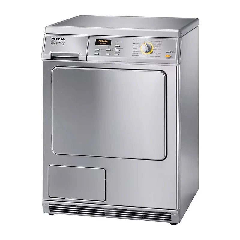 Miele T 8623 C condensdroger met 6 kg laadvermogen, 111 liter trommel en automatische droogprogramma's.