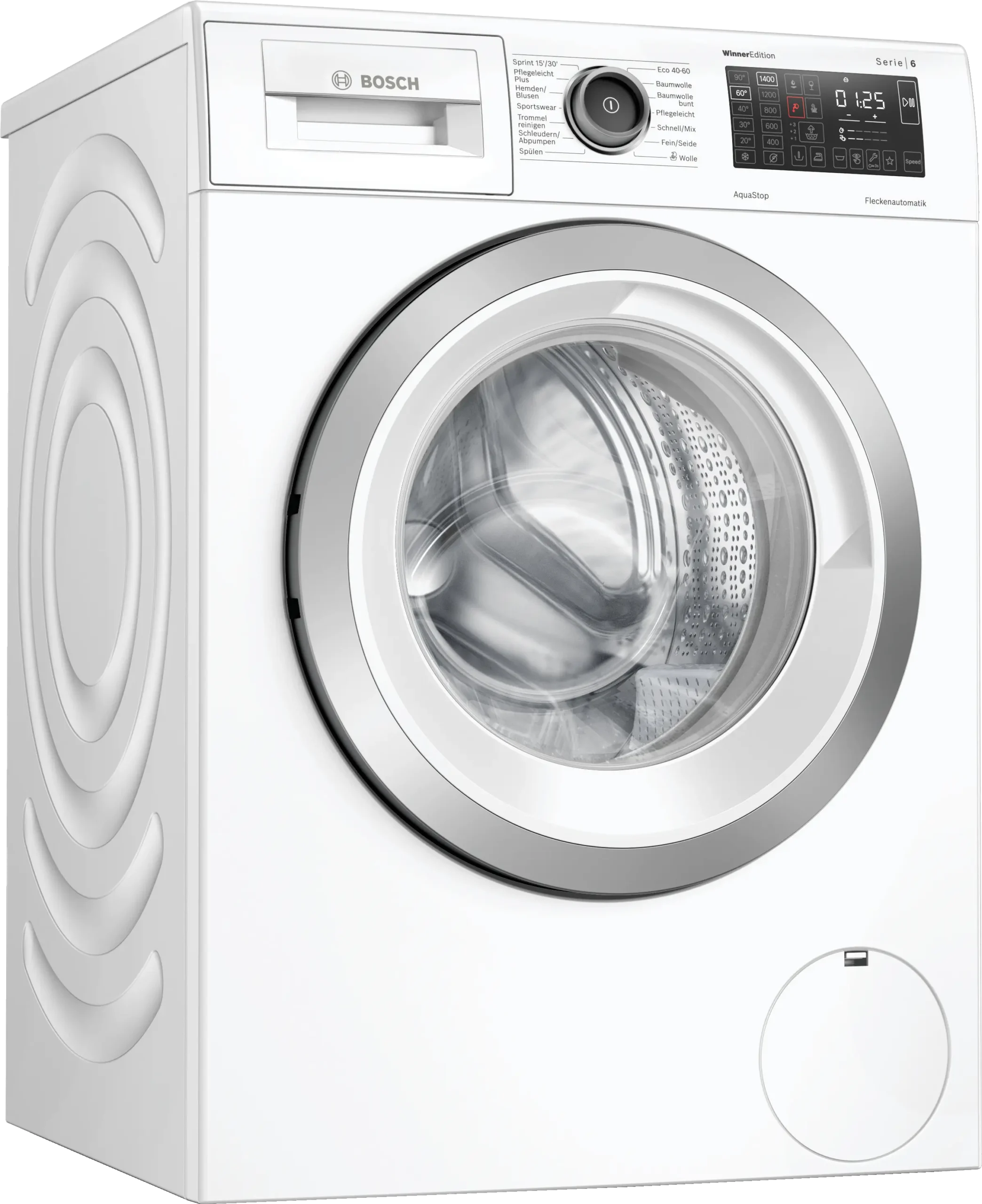 Bosch Serie 6 WAU28RWIN wasmachine 9 kg met 1400 toeren, SpeedPerfect, EcoSilence Drive en AquaStop.
