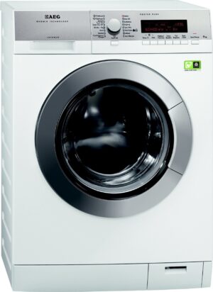 AEG L89697NFL ÖKOMix wasmachine met 9 kg laadvermogen, 1600 toeren, ProTex Plus en ÖKOInverter-motor.