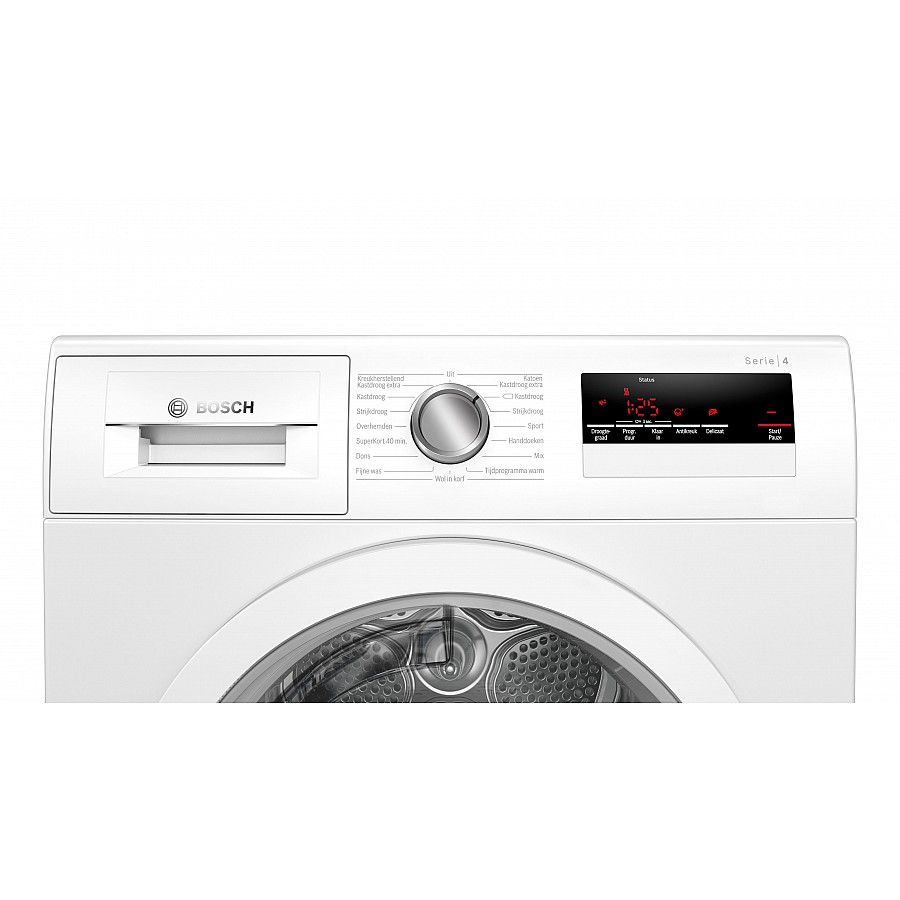 Bosch Serie 4 WTH85V90NL warmtepompdroger 8 kg met Auto Dry en Easy Clean.