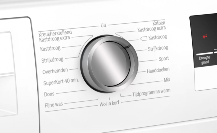 Bosch Serie 4 WTH85V90NL warmtepompdroger 8 kg met Auto Dry en Easy Clean.