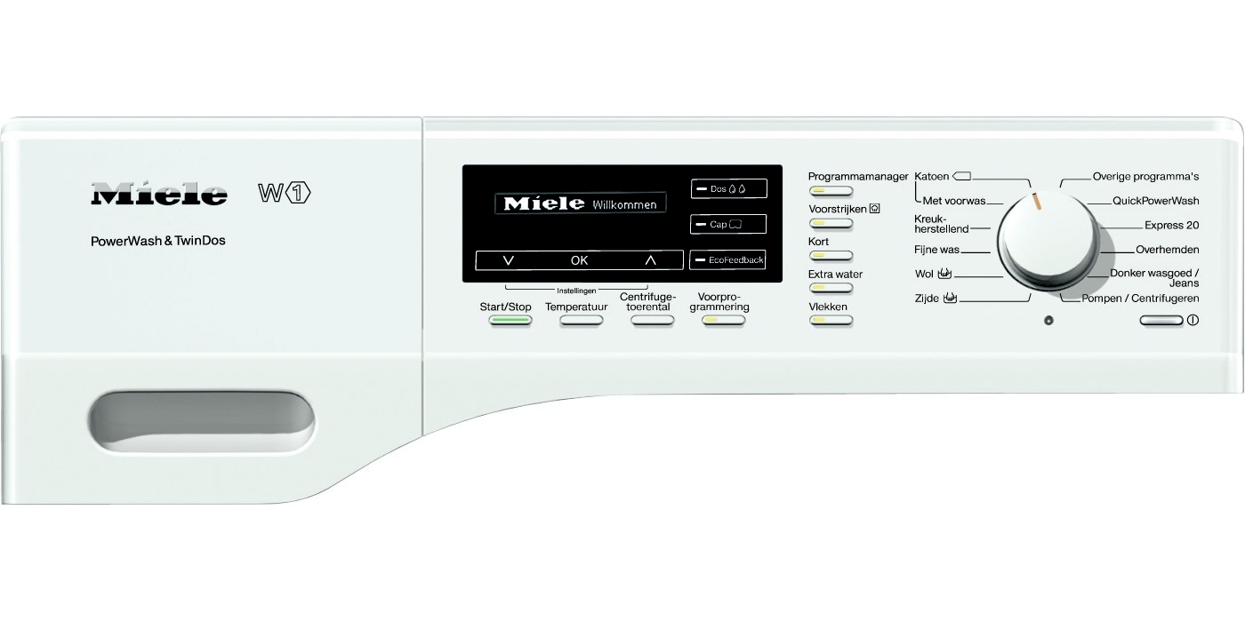 Miele W1 WKM 131 WPS wasmachine 8 kg met 1600 toeren, PowerWash en TwinDos.
