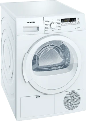 Siemens WT46B200 condensdroger 8 kg met autoDry, softDry-trommel en 40 minuten snelprogramma.