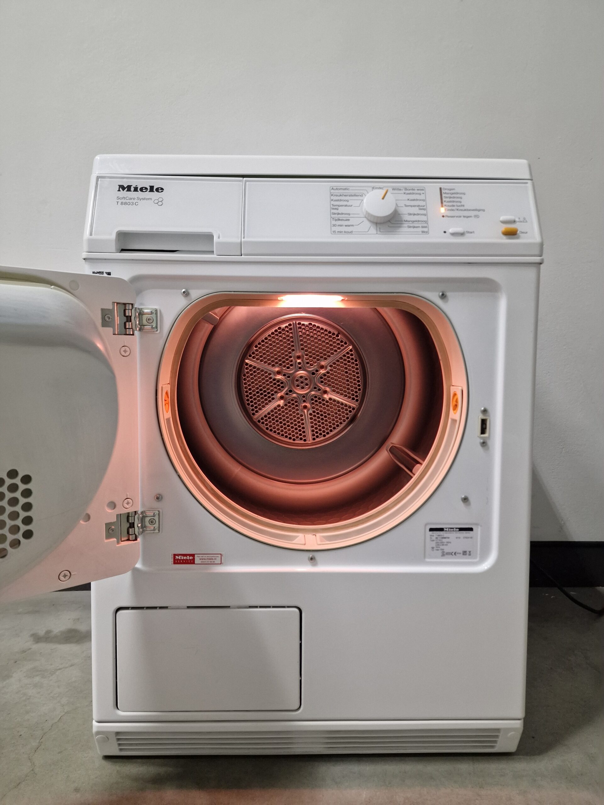 Miele T 8803 C condensdroger 7 kg met PerfectDry en SoftCare