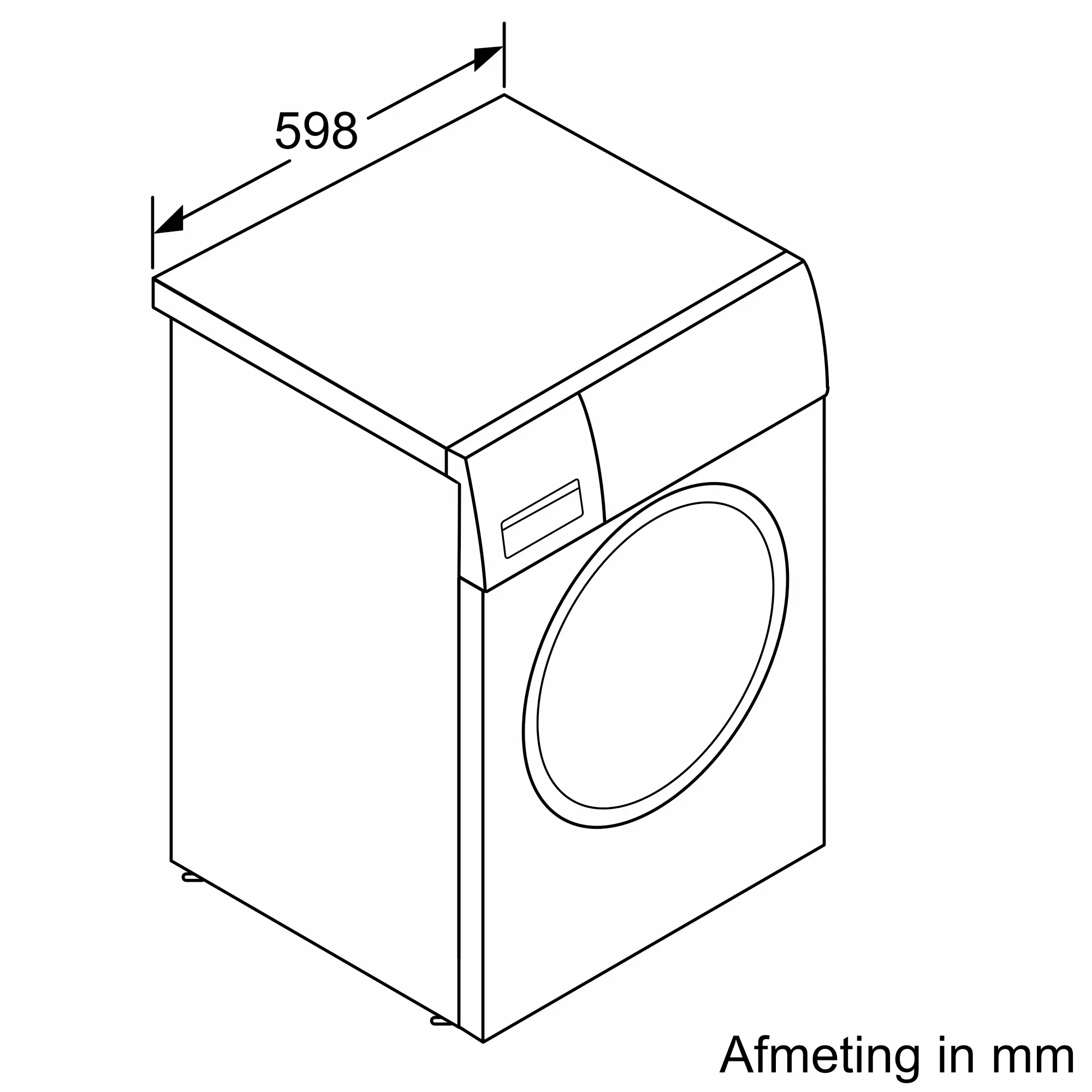 Bosch HomeProfessional WAY28740 wasmachine 8 kg 1400 toeren